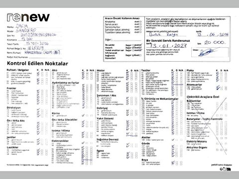 dacia, sandero, 1.0 tce expression, manuel, benzin 2.el otomobil | renew 58