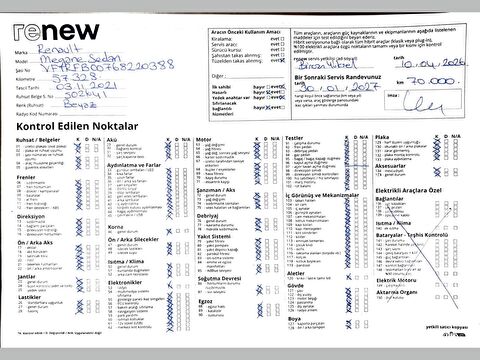 renault, megane, sedan 1.3 tce joy comfort, manuel, benzin 2.el otomobil | renew 53