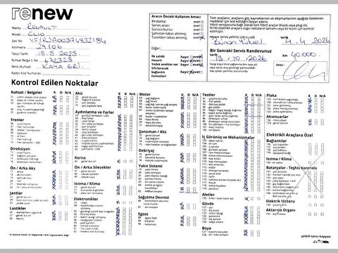 renault, clio, 1.0 tce evolution x-tronic, otomatik, benzin 2.el otomobil | renew 55