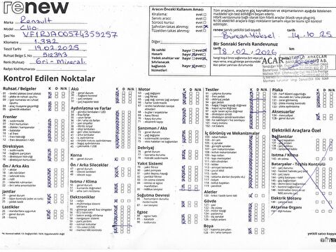 renault, clio, hatchback 1.0 tce evolution x-tronic, otomatik, benzin 2.el otomobil | renew 58