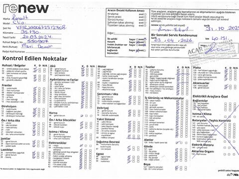 renault, clio, hatchback 1.0 tce evolution x-tronic, otomatik, benzin 2.el otomobil | renew 55