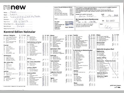 seat, leon, hatchback 1.5 etsı act start&stop fr dsg, otomatik, mhev 2.el otomobil | renew 58