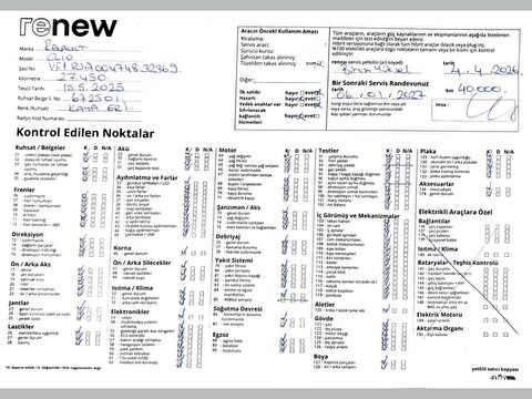 renault, clio, 1.0 tce evolution x-tronic, otomatik, benzin 2.el otomobil | renew 54