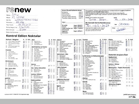 bmw, x2, 1.6d sdrive m sport, otomatik, dizel 2.el otomobil | renew 55