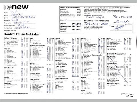 dacia, sandero stepway, 1.0 tce extreme cvt, otomatik, benzin 2.el otomobil | renew 57