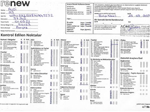 audi, a3, sportback 35 tfsı mhev advanced s-tronic, otomatik, mhev 2.el otomobil | renew 62