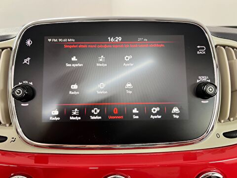 fiat, 500 c, cabrio 1.2 8v lounge dualogic, otomatik, benzin 2.el otomobil | renew 52