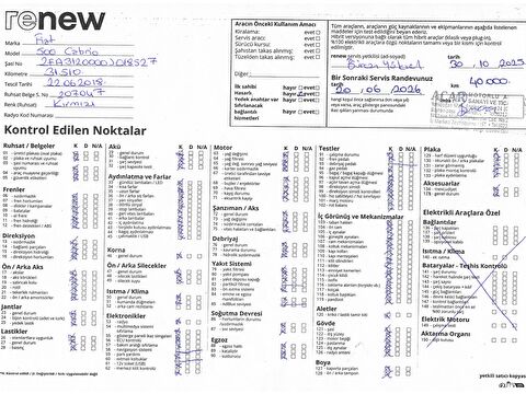 fiat, 500 c, cabrio 1.2 8v lounge dualogic, otomatik, benzin 2.el otomobil | renew 53