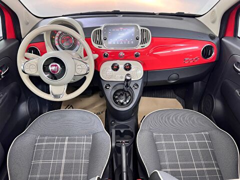 fiat, 500 c, cabrio 1.2 8v lounge dualogic, otomatik, benzin 2.el otomobil | renew 26