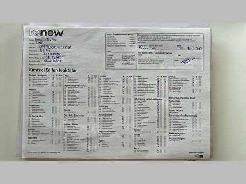 renault, trafic, multix 2.0 dcı 6m3 grand confort eag9, otomatik, dizel 2.el otomobil | renew 25