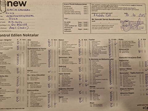 dacia, sandero, hatchback 1.0 tce stepway extreme cvt, otomatik, benzin 2.el otomobil | renew 16