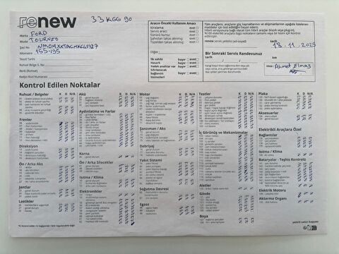 ford, tourneo courier, kombi 1.5 tdcı trend, manuel, dizel 2.el otomobil | renew 27