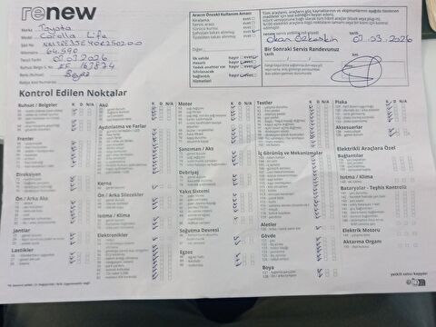 toyota, corolla, 1.6 life, manuel, benzin 2.el otomobil | renew 16