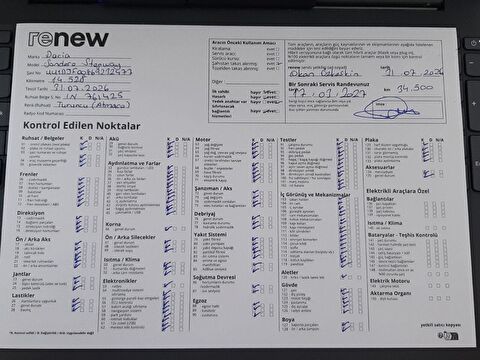 dacia, sandero stepway, sandero 1.0 turbo stepway comfort x-tronic, otomatik, benzin 2.el otomobil | renew 30