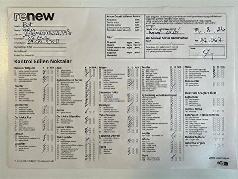 fiat, egea, 1.3 multijet urban plus, manuel, dizel 2.el otomobil | renew 16