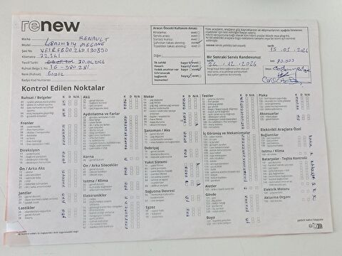 renault, megane, sedan 1.3 tce joy edc, otomatik, benzin 2.el otomobil | renew 23