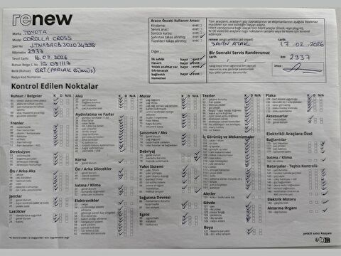 toyota, corolla cross, 1.8 hybrid passion x-pack e-cvt, otomatik, benzin 2.el otomobil | renew 32