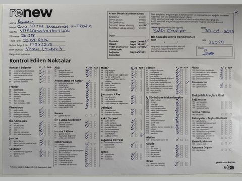 renault, clio, 1.0 tce evolution x-tronic, otomatik, benzin 2.el otomobil | renew 26