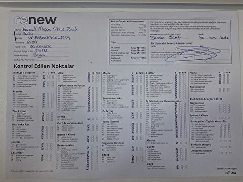 renault, megane, sedan 1.3 tce touch edc, otomatik, benzin 2.el otomobil | renew 26
