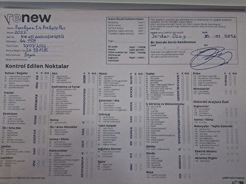 fiat, egea, 1.4 fire easy, manuel, benzin 2.el otomobil | renew 24