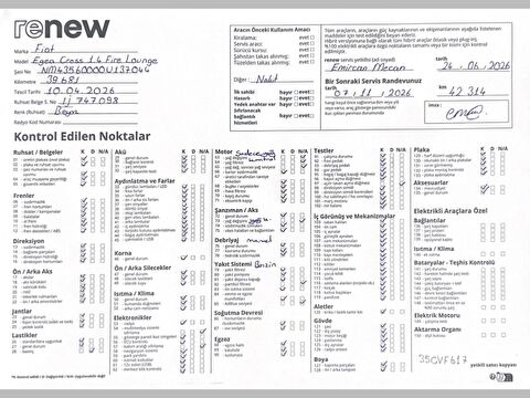 fiat, egea cross, 1.4 fire lounge, manuel, benzin 2.el otomobil | renew 24