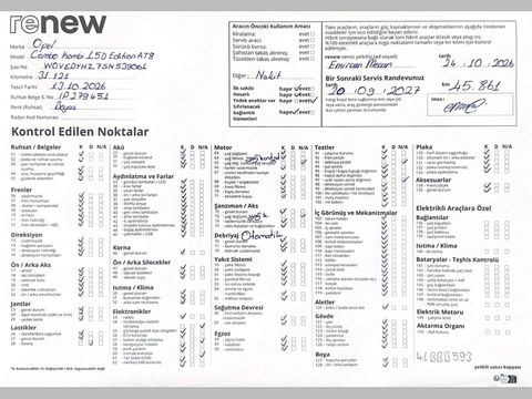 opel, combo, kombi 1.5 d edition, otomatik, dizel 2.el otomobil | renew 27