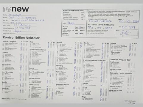 volkswagen, golf, hatchback 1.0 tsı ımpression, manuel, benzin 2.el otomobil | renew 32