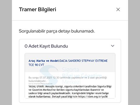 dacia, sandero, hatchback 1.0 tce stepway extreme cvt, otomatik, benzin 2.el otomobil | renew 12