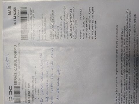 ford, tourneo courier, 1.5 tdcı titanium, manuel, dizel 2.el otomobil | renew 17