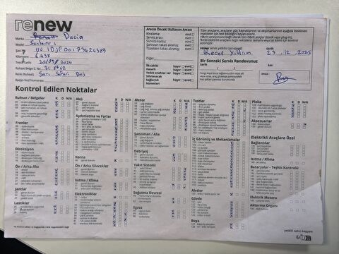 dacia, sandero, hatchback 1.0 tce stepway expression otomatik, otomatik, benzin 2.el otomobil | renew 26