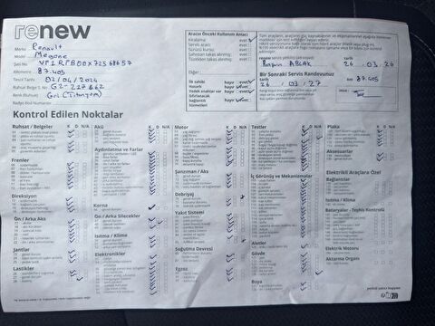 renault, megane, sedan 1.3 tce ıcon edc, otomatik, benzin 2.el otomobil | renew 16