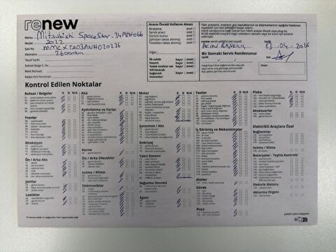 mitsubishi, space star, 1.2 ıntense cvt, otomatik, benzin 2.el otomobil | renew 16