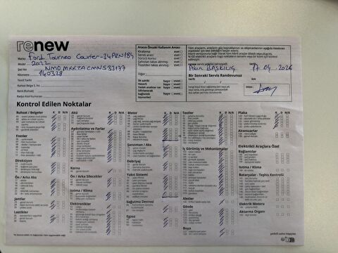 ford, tourneo courier, 1.5 tdcı deluxe, manuel, dizel 2.el otomobil | renew 16