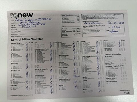 dacia, sandero stepway, 1.0 tce extreme cvt, otomatik, benzin 2.el otomobil | renew 16