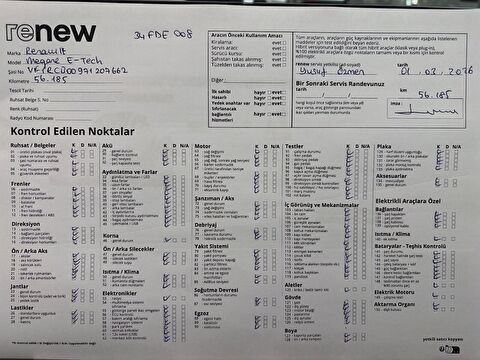renault, megane e-tech, ıconic ev60, otomatik, elektrik 2.el otomobil | renew 27
