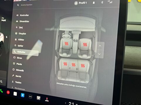2023 Elektrik Otomatik Tesla Model Y Beyaz Gürel Tasarım Aksesuar Otomotiv San. Tic. Ltd. Şti.