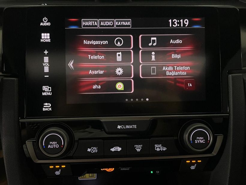 2018 Benzin Otomatik Honda Civic Beyaz Kemal Tepretoğulları Otomotiv Sanayi Ve Tic. A.Ş.
