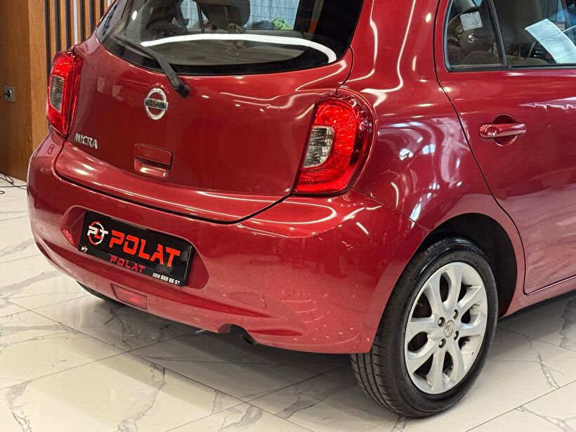 2015 Benzin Otomatik Nissan Micra Kırmızı Polat Araç Dizayn Otomotiv İnşaat Sanayi Ve Ticaret Limited Şirketi