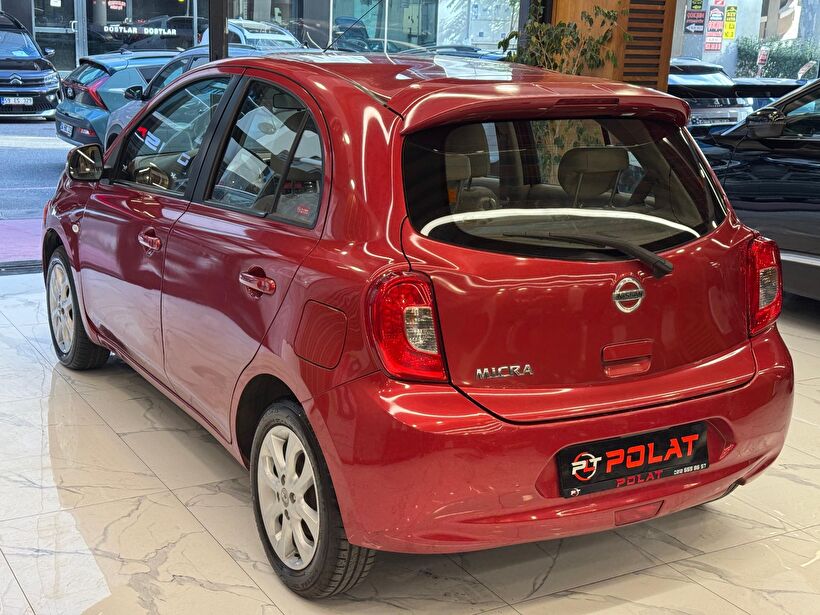 2015 Benzin Otomatik Nissan Micra Kırmızı Polat Araç Dizayn Otomotiv İnşaat Sanayi Ve Ticaret Limited Şirketi